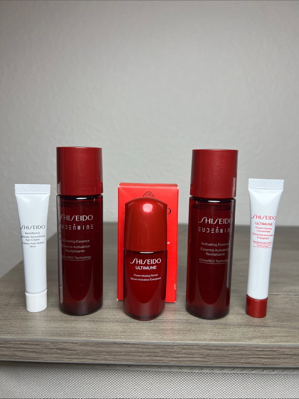 Shiseido Ultimune Serum, Activating Essence, Benefiance Eye Cream Bundle